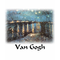 Vincent Van Gogh - Starlight Over the Rhone t-shirts by MasterpieceArt Vincent Van Gogh - Starlight Over the Rhone t-shirts