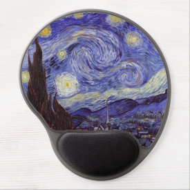 Vincent Van Gogh Starry Night Gel Mouse Mat