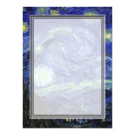 Vincent van Gogh, Starry Night Personalized Invitations