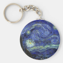 Vincent van Gogh, Starry Night Key Chain