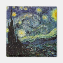 Vincent van Gogh - Starry Night Refrigerator Magnet