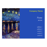 Vincent van Gogh, Starry Night over the Rhone Business Card