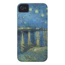 Vincent Van Gogh Starry Night Over the Rhone iPhone 4 Cover