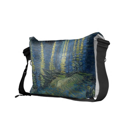 Vincent Van Gogh Starry Night Over the Rhone Messenger Bags
