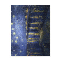 Vincent van Gogh Starry Night Over the Rhone , pai postcards by rahulbiswas Vincent van Gogh Starry Night Over the Rhone , pai postcards