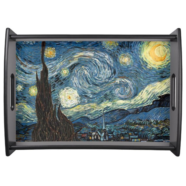 Vincent van Gogh Starry Night Serving Platter-1