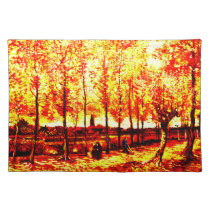 Vincent Van Gogh - The poplars in Nuenen 3 placemats