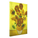Vincent van Gogh - Vase 12 Sunflowers Gallery Wrapped Canvas