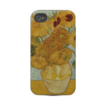 Vincent Van Gogh Vase With 12 Sunflowers Tough Iphone 4 Cases