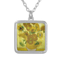 Vincent Van Gogh Vase With Fifteen Sunflowers 1888 Pendants