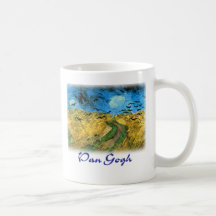 Vincent Van Gogh - Wheat Field Under Threatning Coffee Mug