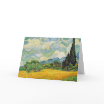 Vincent Van Gogh - Wheat Field with Cypresses Cards