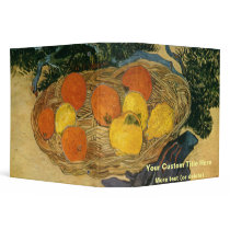 Vincent van Gogh's Basket of Fruit and Gloves 1889 binders
