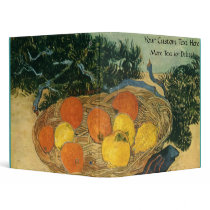 Vincent van Gogh's Basket of Fruit and Gloves 1889 binders