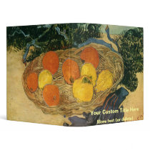 Vincent van Gogh's Basket of Fruit and Gloves 1889 binders
