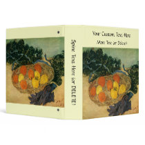 Vincent van Gogh's Basket of Fruit and Gloves 1889 binders