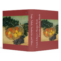 Vincent van Gogh's Basket of Fruit and Gloves 1889 binders