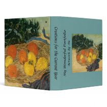 Vincent van Gogh's Basket of Fruit and Gloves 1889 binders