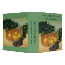 Vincent van Gogh's Basket of Fruit and Gloves 1889 binders