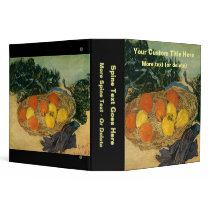 Vincent van Gogh's Basket of Fruit and Gloves 1889 binders