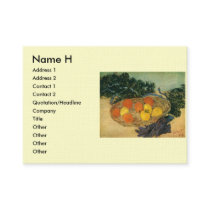 Vincent van Gogh's Basket of Fruit and Gloves 1889 business cards by MasterpieceGallery Vincent van Gogh's Basket of Fruit and Gloves 1889 business cards