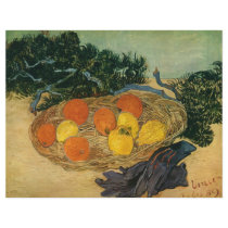 Vincent van Gogh's Basket of Fruit and Gloves 1889 Personalized Flyer