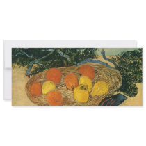 Vincent van Gogh's Basket of Fruit and Gloves 1889 Rack Card