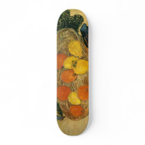 Vincent van Gogh's Basket of Fruit and Gloves 1889 skateboards by MasterpieceGallery Vincent van Gogh's Basket of Fruit and Gloves 1889 skateboards