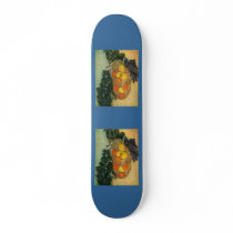 Vincent van Gogh's Basket of Fruit and Gloves 1889 skateboards by MasterpieceGallery Vincent van Gogh's Basket of Fruit and Gloves 1889 skateboards