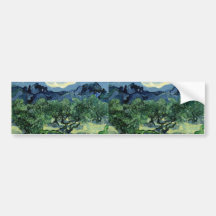 Vincent van Gogh's Olive Trees (1889) Bumper Stickers