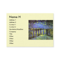 Vincent van Gogh's Starry Night Over the Rhone Business Card Templates