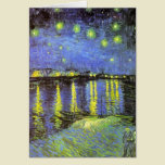 Vincent van Gogh's Starry Night Over the Rhone cards