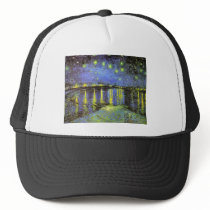 Vincent van Gogh's Starry Night Over the Rhone Trucker Hat