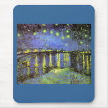 Vincent van Gogh's Starry Night Over the Rhone Mouse Pad
