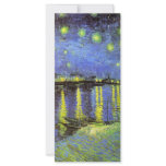 Vincent van Gogh's Starry Night Over the Rhone Rack Card Design