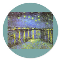 Vincent van Gogh's Starry Night Over the Rhone Stickers