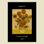 Vincent van Gogh's Sunflowers, 1878 cards