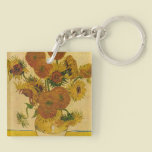 Vincent van Gogh's Sunflowers, 1878 key chains