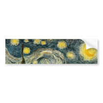 Vincent van Gogh's The Starry Night (1889) Bumper Stickers