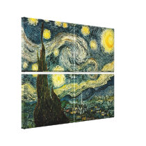 Vincent van Gogh's The Starry Night (1889) Stretched Canvas Prints