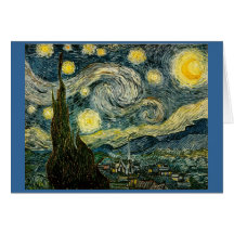Vincent van Gogh's The Starry Night (1889) Greeting Cards