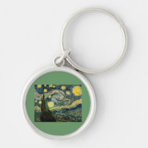 Vincent van Gogh's The Starry Night (1889) Keychains