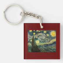 Vincent van Gogh's The Starry Night (1889) Acrylic Keychain