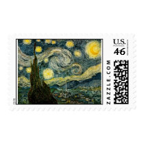 Vincent van Gogh's The Starry Night (1889) Postage Stamps