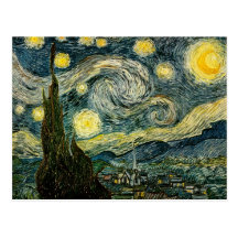 Vincent van Gogh's The Starry Night (1889) Post Cards