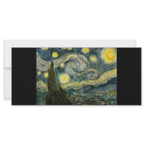 Vincent van Gogh's The Starry Night (1889) Personalized Rack Card