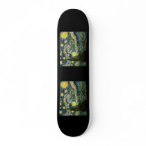 Vincent van Gogh's The Starry Night (1889) Skateboard