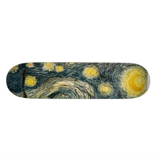 Vincent van Gogh's The Starry Night (1889) Skate Board Deck