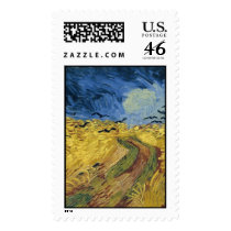 Vincent van Gogh's Wheat Field with Crows (1890) postage by MasterpieceGallery Vincent van Gogh's Wheat Field with Crows (1890) postage