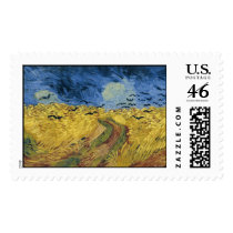 Vincent van Gogh's Wheat Field with Crows (1890) postage by MasterpieceGallery Vincent van Gogh's Wheat Field with Crows (1890) postage